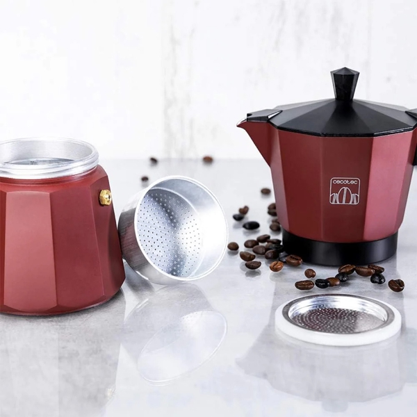 ყავის მადუღარა Cecotec 1664 Cumbia Mokclassic 900, 550ML, Coffee Maker, Red