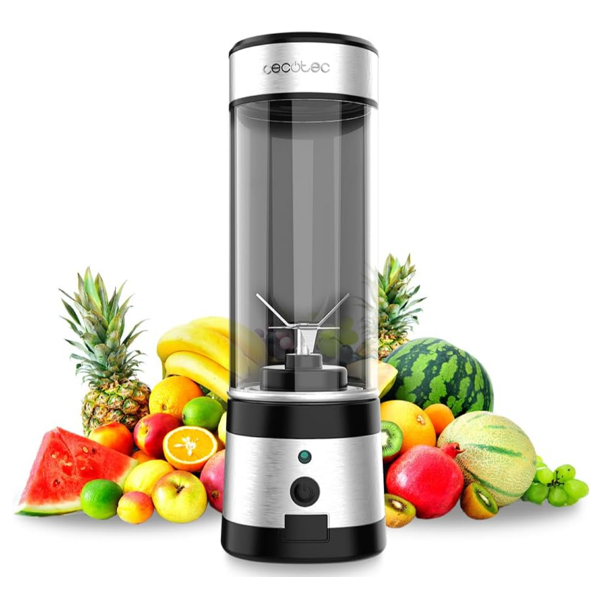 ხელის ბლენდერი Cecotec 4396 WanderlustMix, 126W, 0.4L, Smoothie Blender, Black/Silver