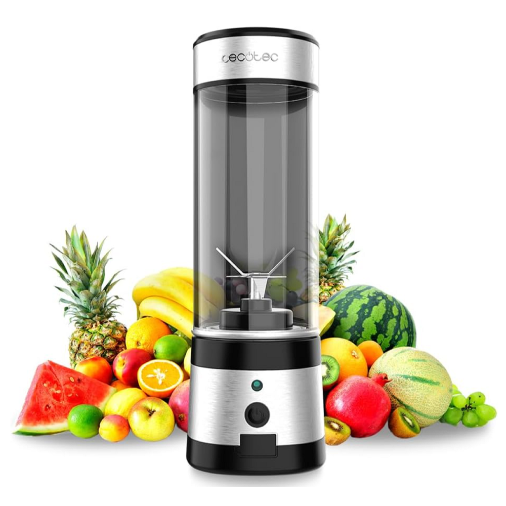 ბლენდერი Cecotec 4396 WanderlustMix, 126W, 0.4L, Smoothie Blender, Black/Silver