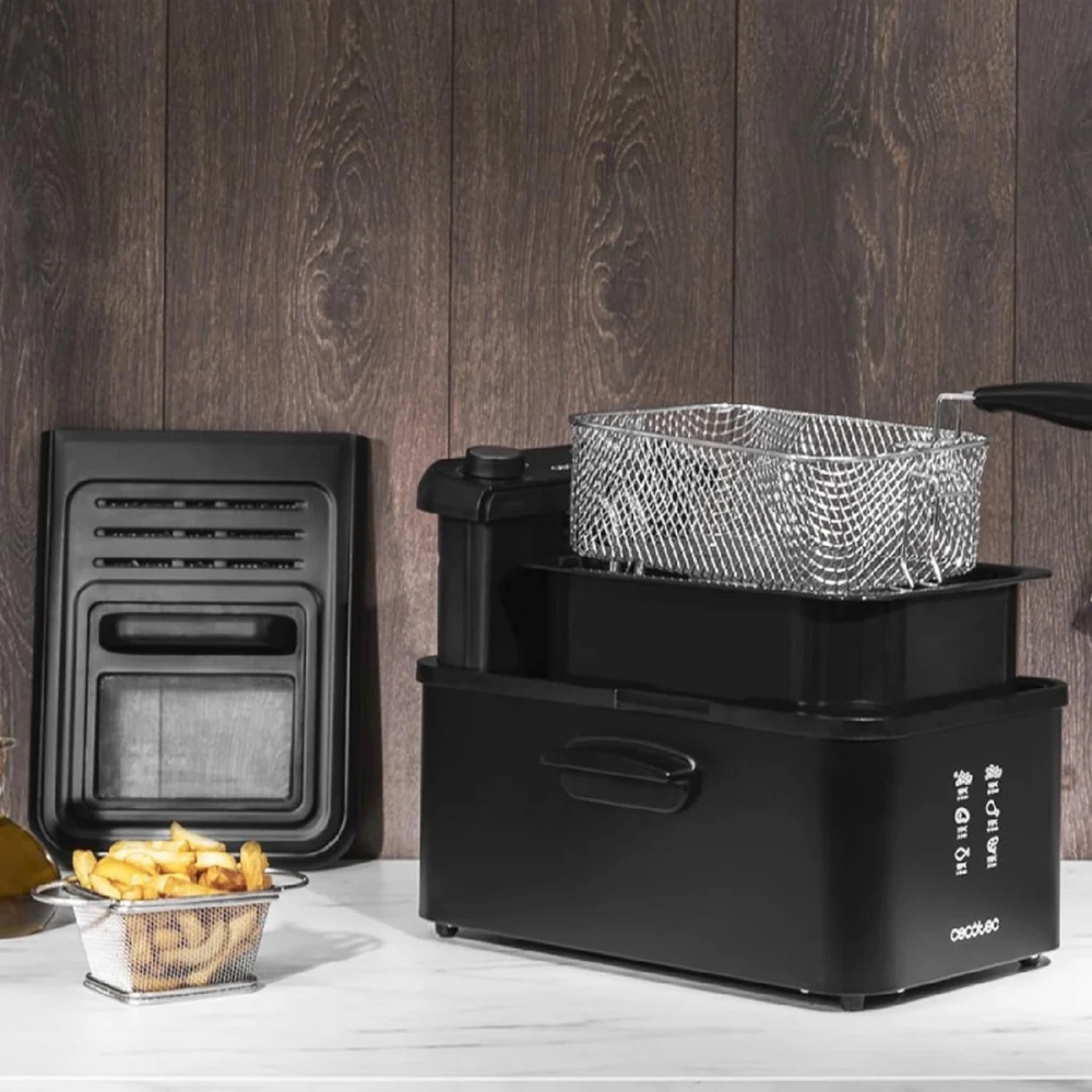 ფრის აპარატი Cecotec 3033 Cleanfry, 2000W, 3L, Fries Machine, Black