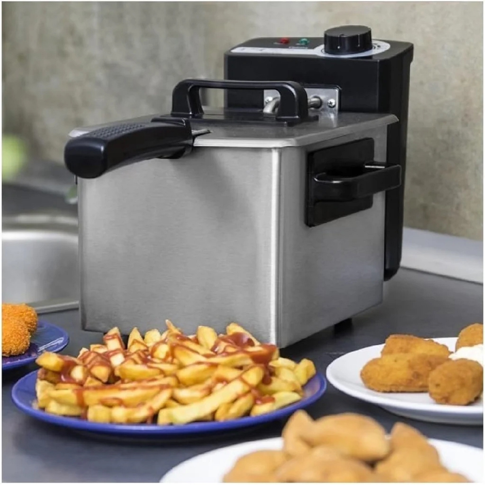 Cecotec 3031, 1000W, 1.5L, Fries Machine, Silver