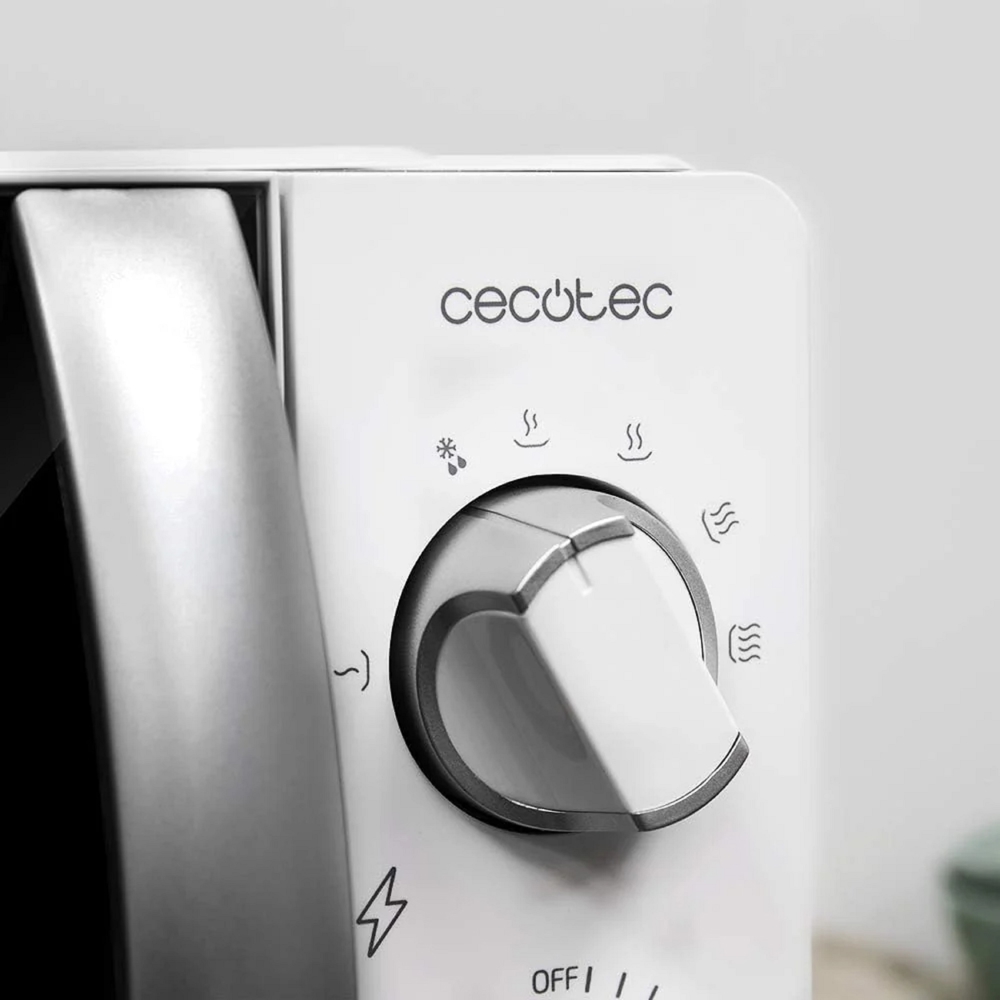 Cecotec 01587 Microondas Proclean 2010, 700W, 20L, Microwave Oven, White