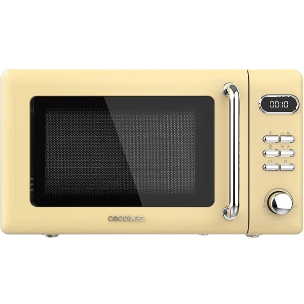 მიკროტალღური ღუმელი Cecotec 1713 ProClean 5110, 700W, 20L, Microwave Oven, Yellow