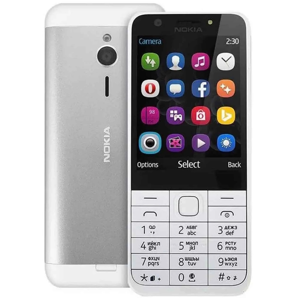 მობილური ტელეფონი Nokia 230, 16MB, Dual SIM, Silver