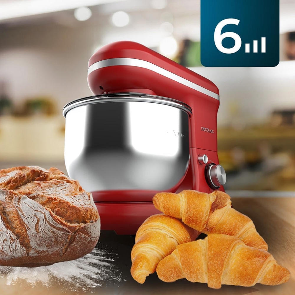 მიქსერი Cecotec 3902 Merengue, 1200W, Mixer, Red