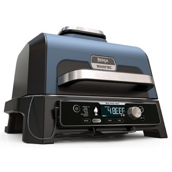 გრილი Ninja OG901EU Woodfire Pro Connect XL, 1700W, Outdoor Grill, Black/Blue