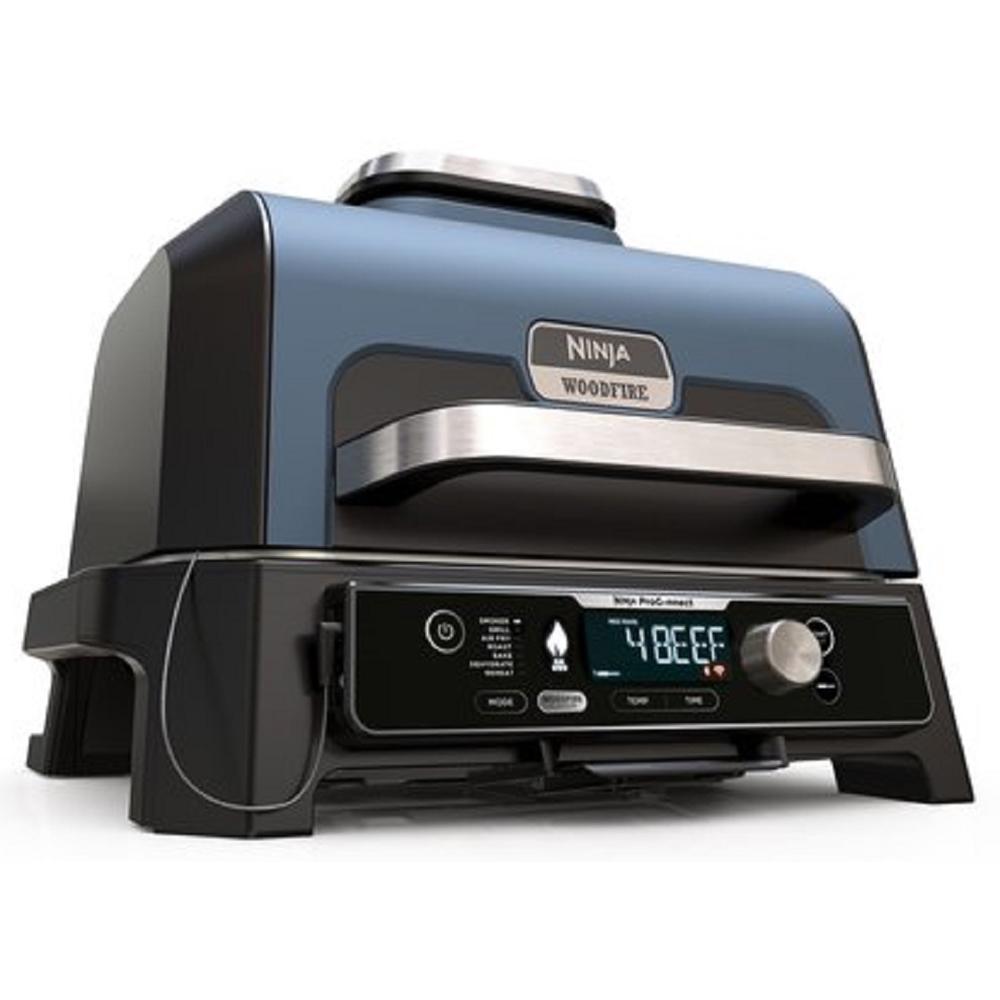 გრილი Ninja OG901EU Woodfire Pro Connect XL, 1700W, Outdoor Grill, Black/Blue