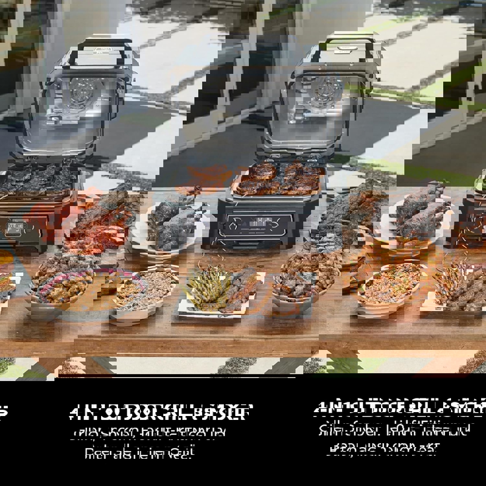 Ninja OG850EU Woodfire Pro XL, 1700W, Outdoor Grill, Black/Silver