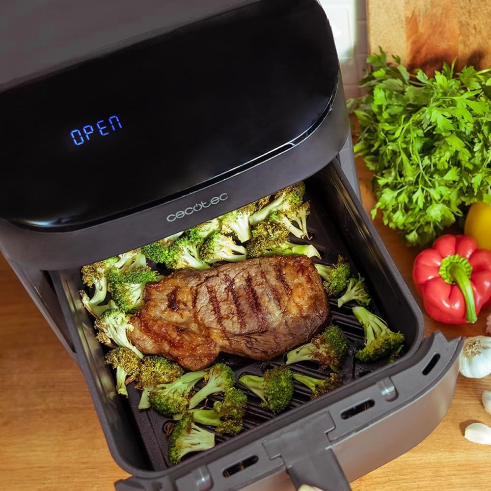აეროგრილი Cecotec 3282 Cecofry FoodCourt 11000, 1850W, 11L, Air Fryer, Black