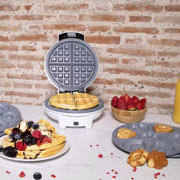 ვაფლის აპარატი Cecotec 8005 GOFRERA FUN 3IN1, 700W, Waffle Maker, White