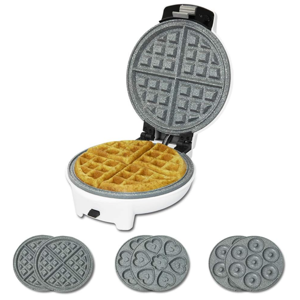 ვაფლის აპარატი Cecotec 8005 GOFRERA FUN 3IN1, 700W, Waffle Maker, White