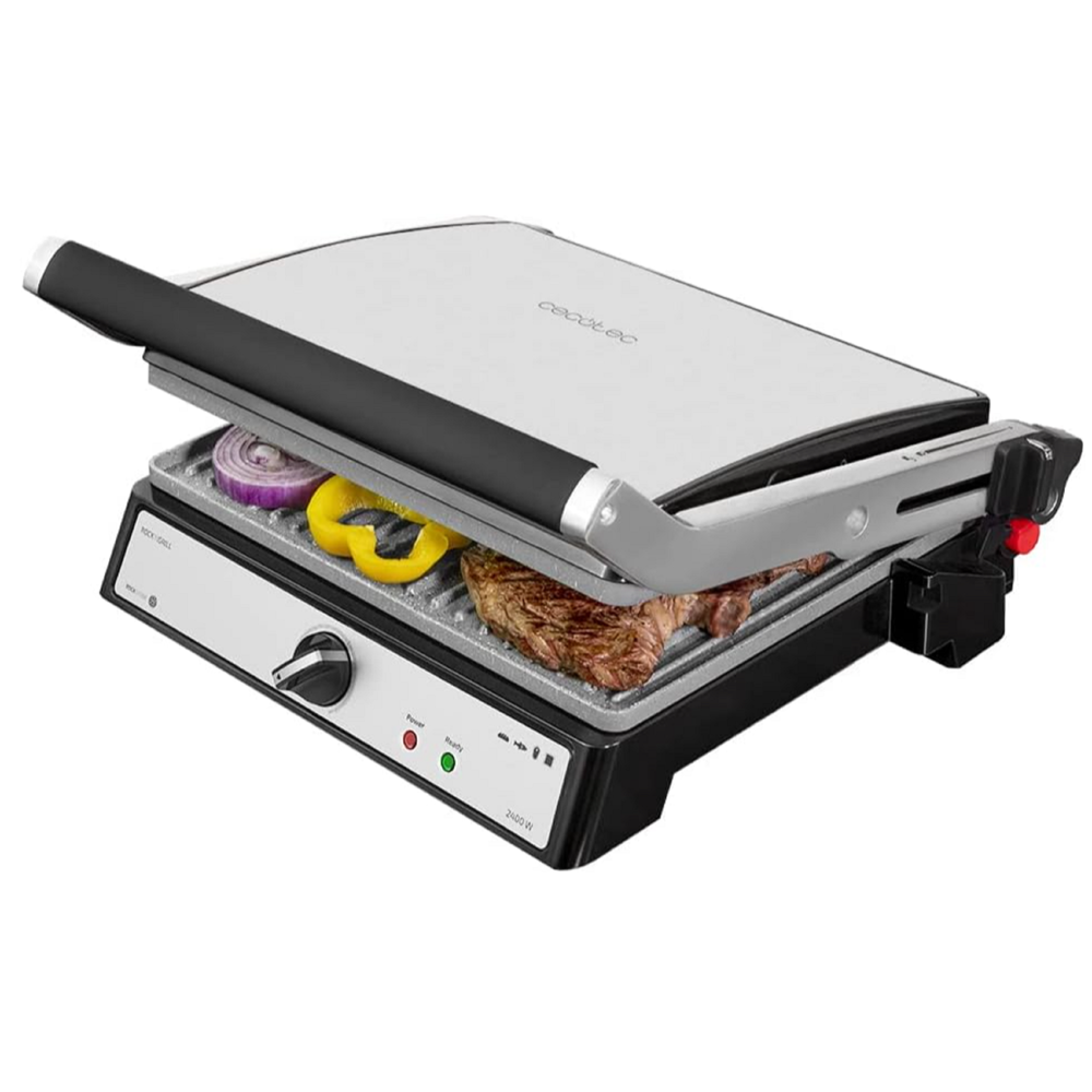 Cecotec 3066 Rock'Ngrill Multi 2400 Ultrarapid, 2400W, Grill, Black/Silver