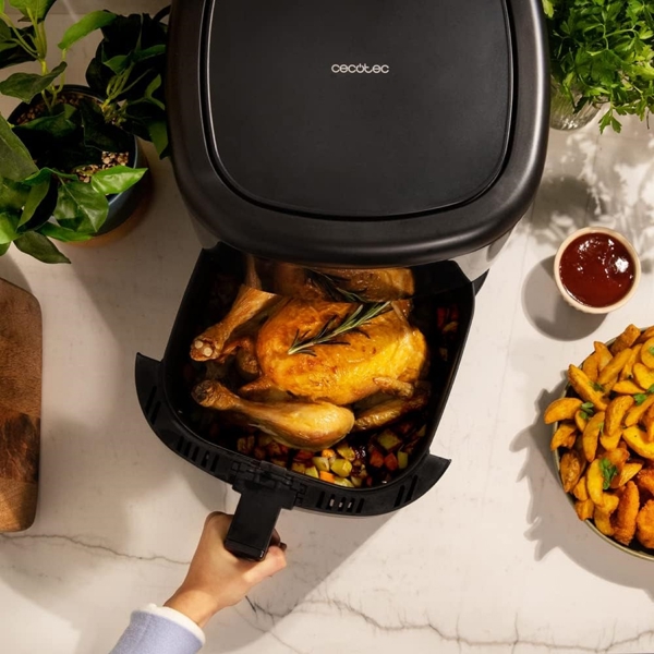 აეროგრილი Cecotec 4993 Cecofry Bombastik 6000 Full, 1700W, 6L, Air Fryer, Black