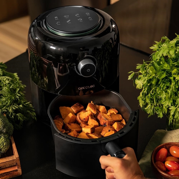 აეროგრილი Cecotec 4981 Cecofry Pixel 2500, 1200W, 2.5L, Air Fryer, Black