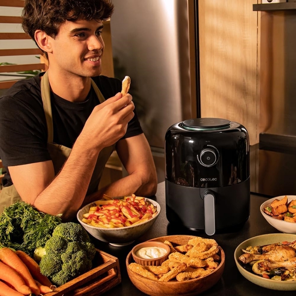 აეროგრილი Cecotec 4981 Cecofry Pixel 2500, 1200W, 2.5L, Air Fryer, Black