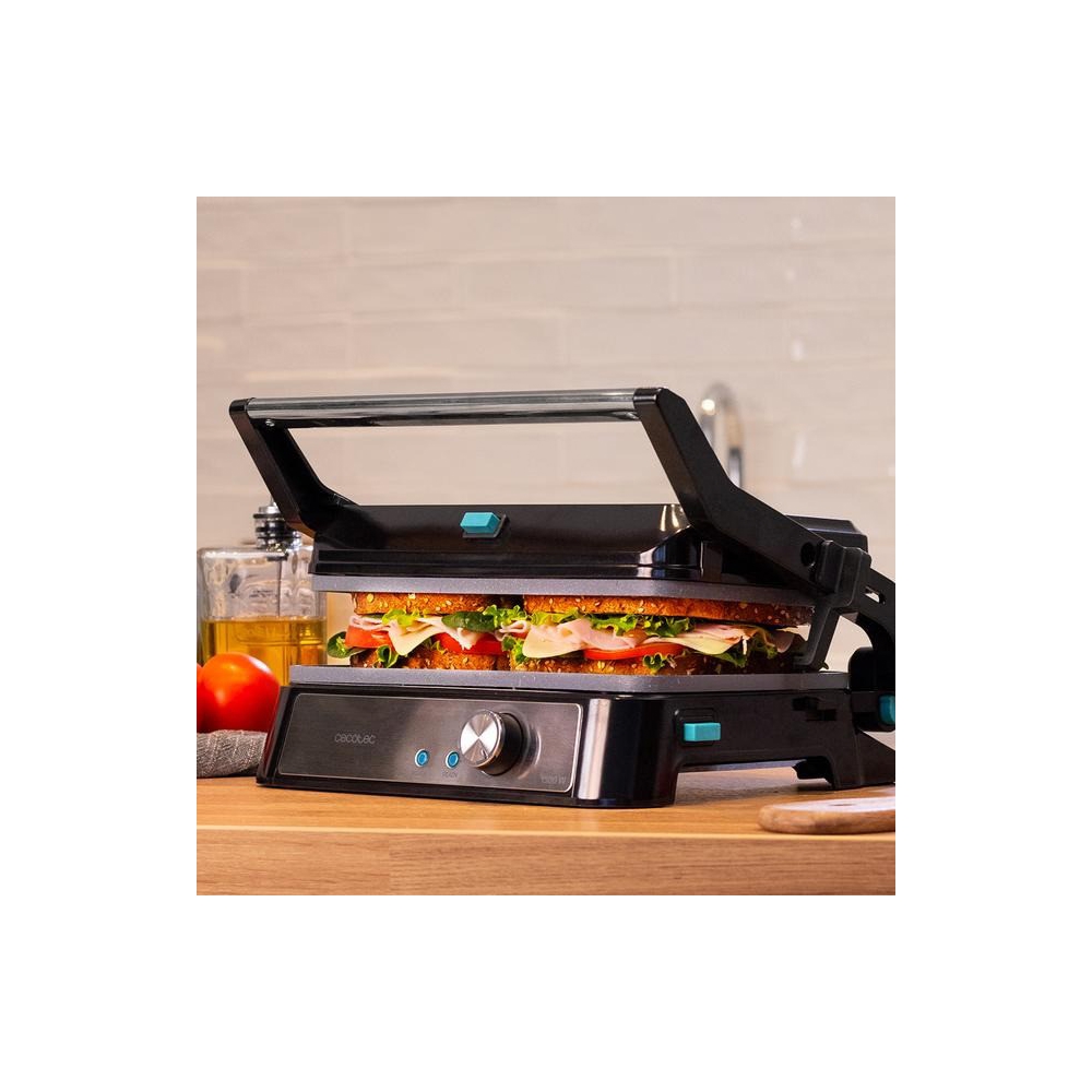 Cecotec 2994 Rock'N Grill 1500, 1500W, Grill, Black/Silver