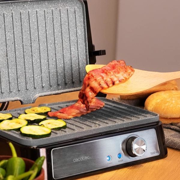 გრილი Cecotec 2994 Rock'N Grill 1500, 1500W, Grill, Black/Silver