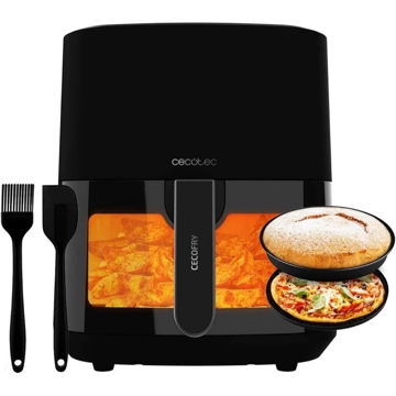 აეროგრილი Cecotec 4965 Cecofry Fantastik Window 5500, 1500W, 5.5L, Air Fryer, Black