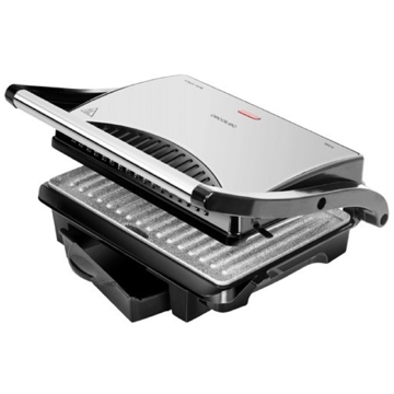 გრილი Cecotec 03023 Rock'N Grill, 1000W, Grill, Black/Silver