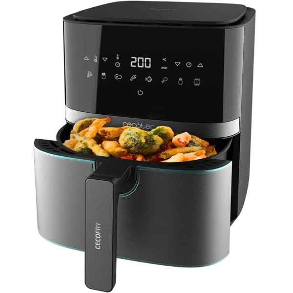 აეროგრილი Cecotec 3316 Cecofry 5500 Pro, 1700W, 5.5L, Air Fryer, Black/Grey