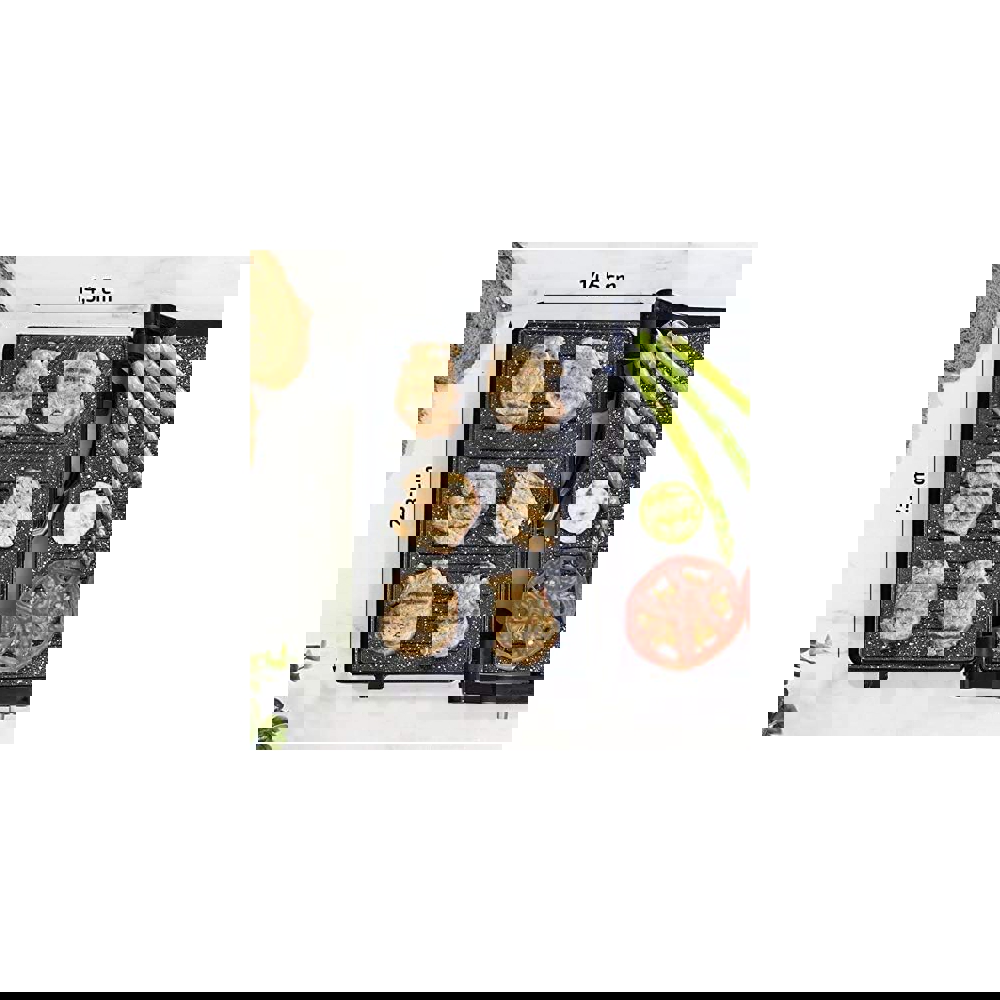 გრილი Cecotec 03011 Rock'Ngrill 750, 750W, Grill, Black