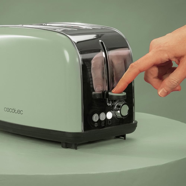 Cecotec 04812 Toastin' time 850, 850W, Toaster, Green