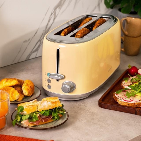 Cecotec 03233 Toast and Taste 1600, 1630W, Toaster, Beige