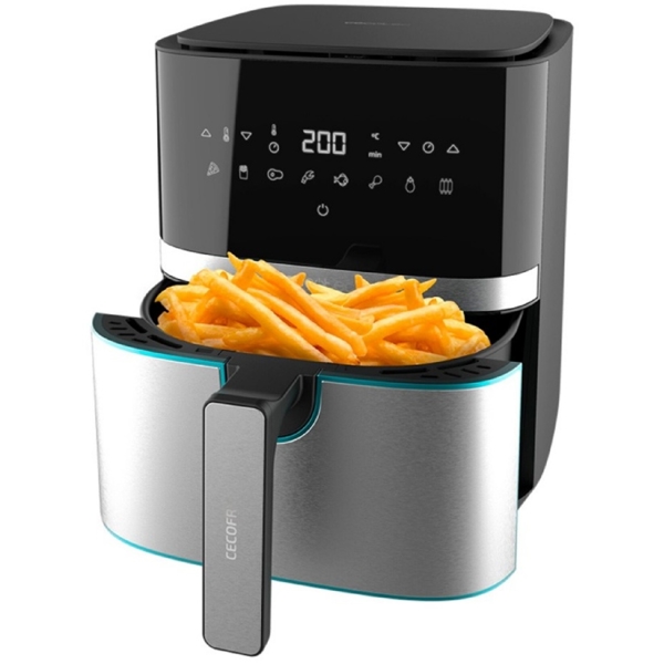 Cecotek 3315 Cecofry 5500 Pro, 1700W, 5.5L, Air Fryer, Silver