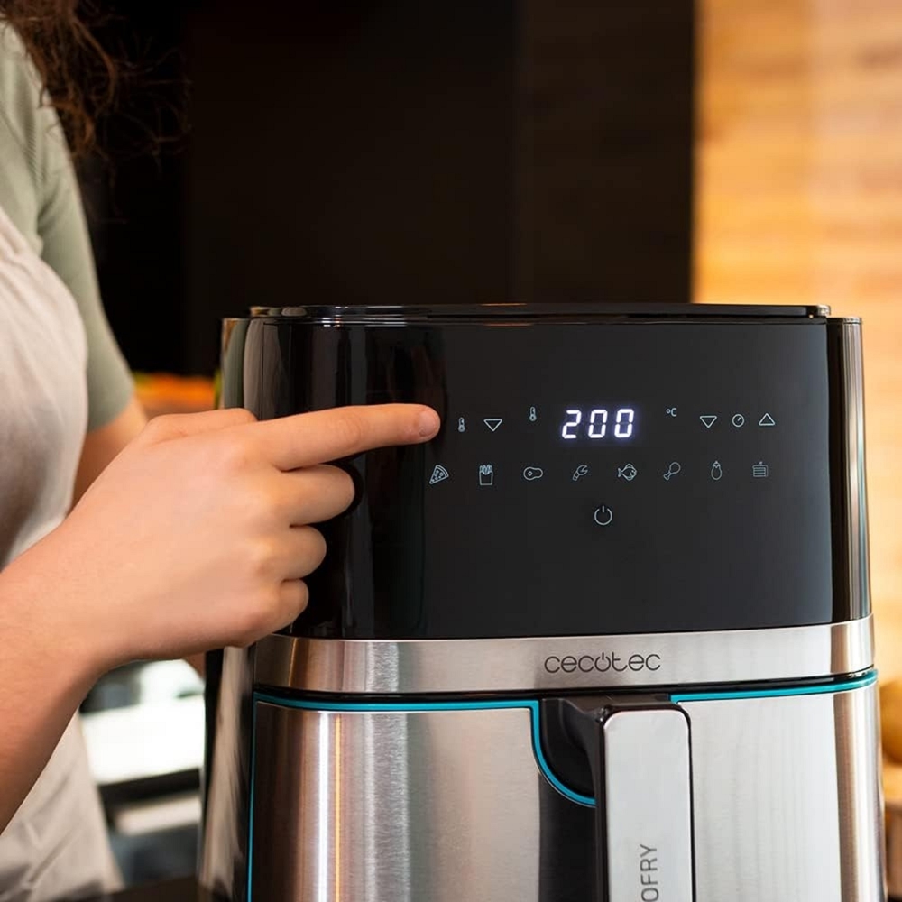 აეროგრილი Cecotek 3315 Cecofry 5500 Pro, 1700W, 5.5L, Air Fryer, Silver