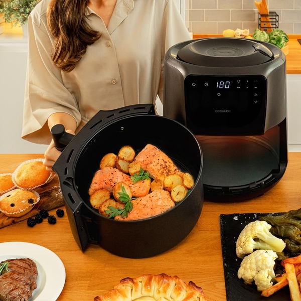 Cecotek 3305 Cecofry Rain Pack, 1550W, 5.5L, Air Fryer, Black