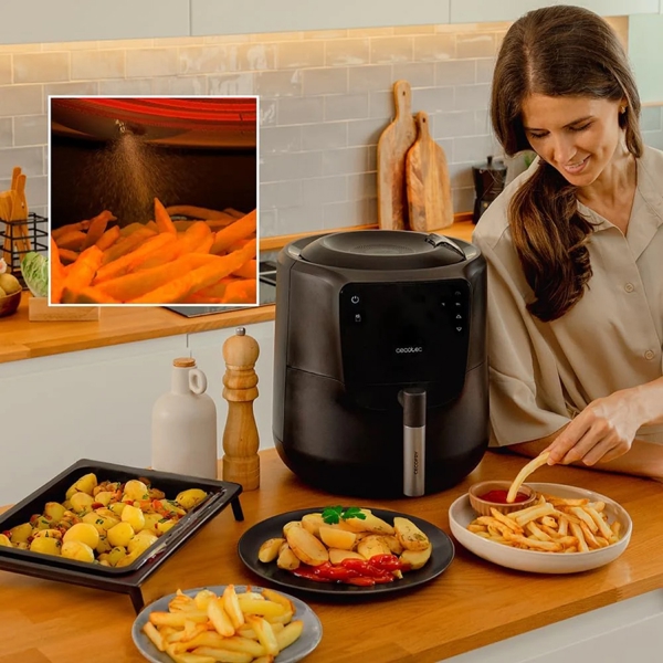 Cecotek 3305 Cecofry Rain Pack, 1550W, 5.5L, Air Fryer, Black