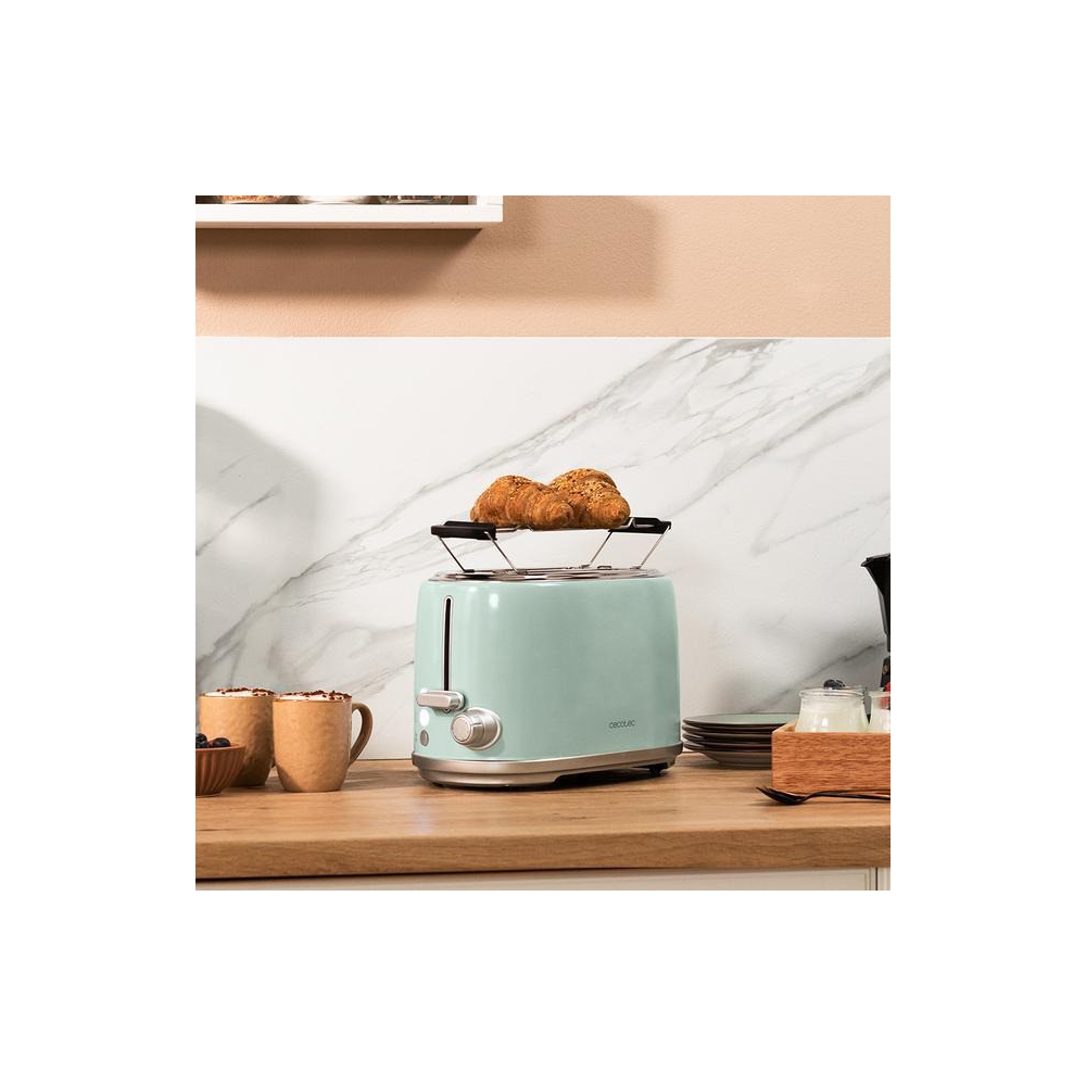 ტოსტერი Cecotec 03234 Toast and Taste 1000, 980W, Toaster, Blue