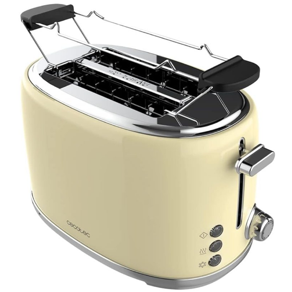 ტოსტერი Cecotec 03232 Toast and Taste 1000, 980W, Toaster, Beige