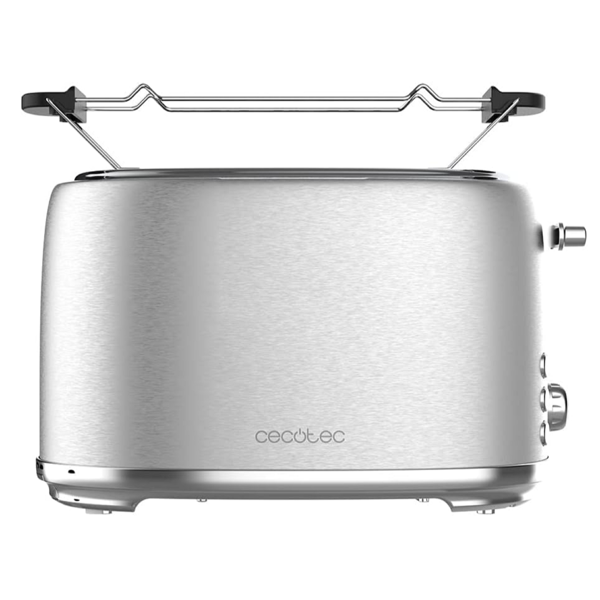 Cecotec 03206 Toast and Taste 1000, 980W, Toaster, Inox