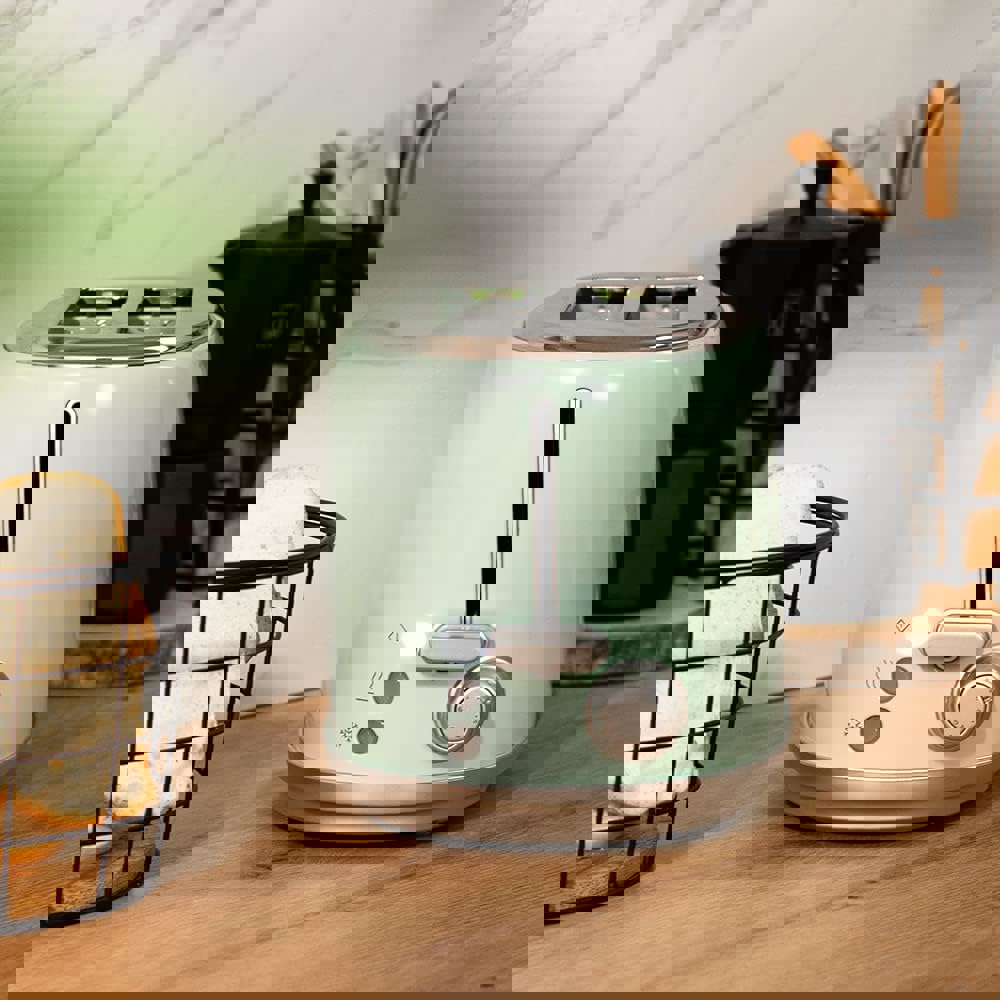 ტოსტერი Cecotec 03230 Toast and Taste 1000, 980W, Toaster, Green