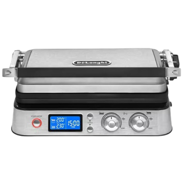 გრილი DeLonghi CGH1020D, 2000W, Contact Grill, Silver