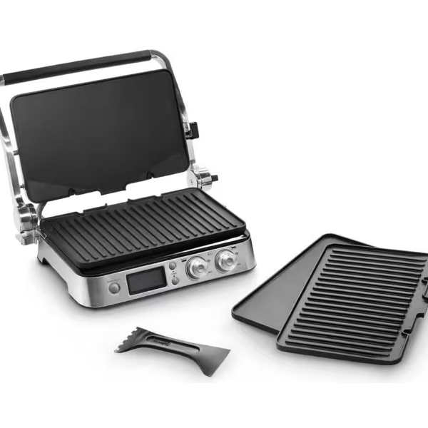 გრილი DeLonghi CGH1020D, 2000W, Contact Grill, Silver