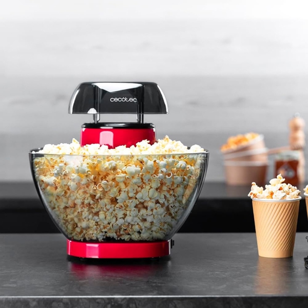 პოპკორნის აპარატი Cecotec 3262 Fun&Taste, 1200W, Popcorn Machine, Red/Black