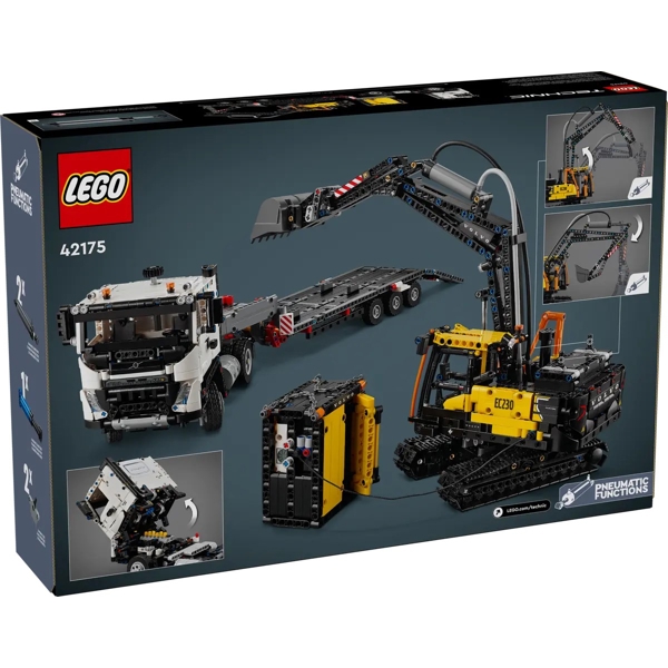 ასაწყობი კონსტრუქცია Lego 42175, Volvo FMX Truck & EC230 Electric Excavator