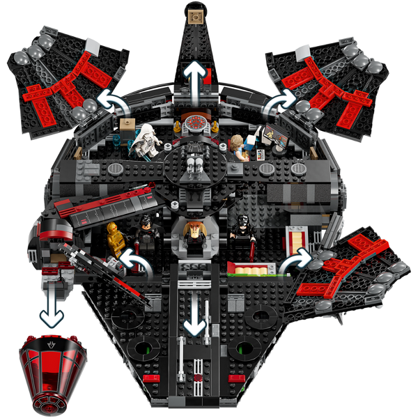 Prefabricated Construction Lego 75389, Star Wars The Dark Falcon