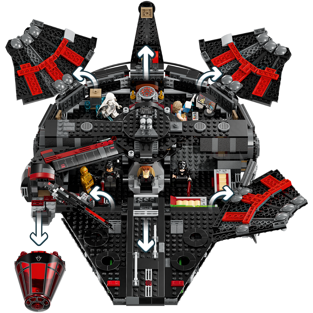 ასაწყობი კონსტრუქცია Lego 75389, Star Wars The Dark Falcon