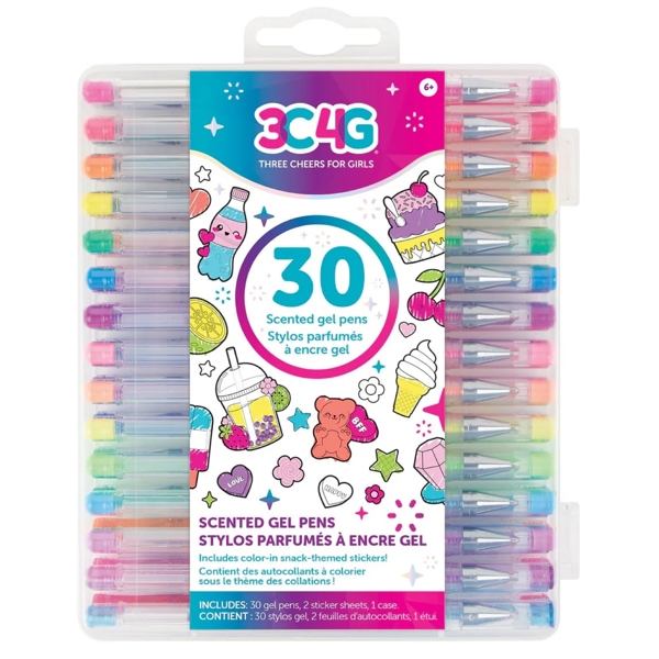 კალმების ნაკრები Make It Real 12057MR 3C4G, Scented Gel Pens