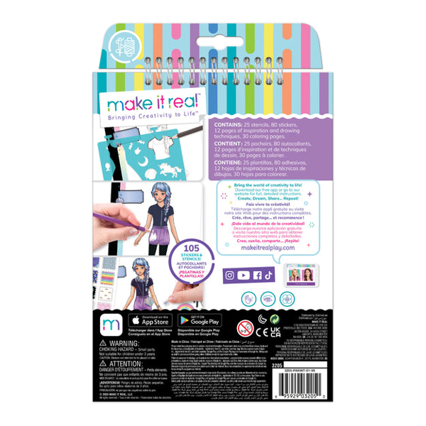 Fashion Design Sketchbook Make It Real 3205MR, Pastel Pop