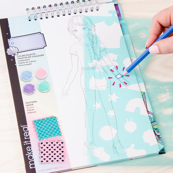 Fashion Design Sketchbook Make It Real 3205MR, Pastel Pop