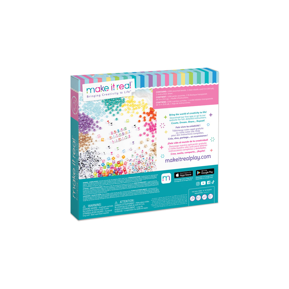 Jewelry Making Set Make It Real 1742MR, Alphabet Bead Bracelet Set