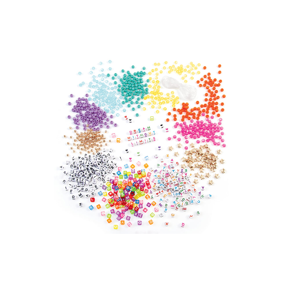 სამაჯურების ასაწყობი ნაკრები Make It Real 1742MR, Alphabet Bead Bracelet Set