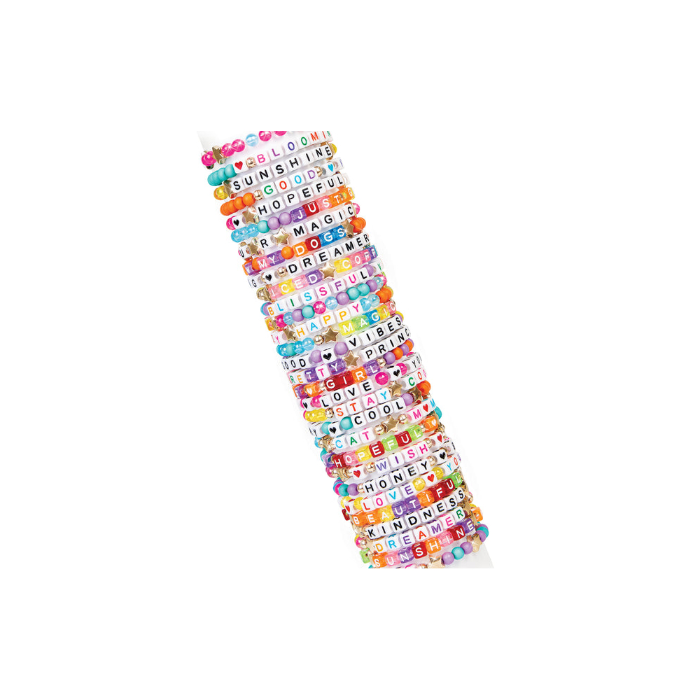 სამაჯურების ასაწყობი ნაკრები Make It Real 1742MR, Alphabet Bead Bracelet Set