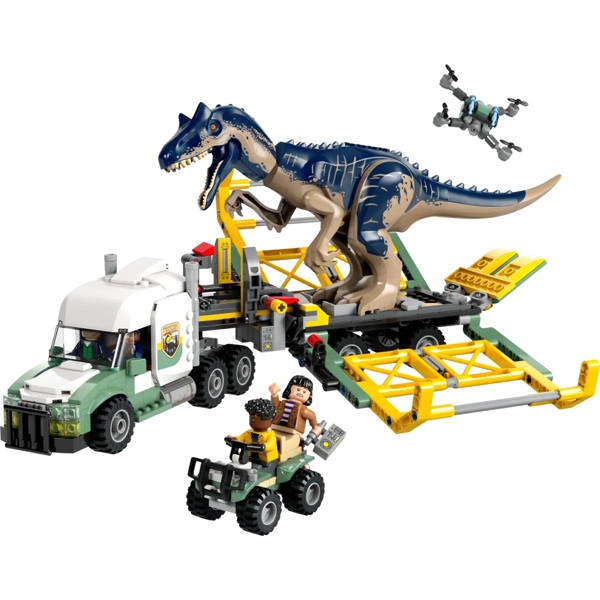 ასაწყობი კონსტრუქცია Lego 76966, Jurassic World Dinosaur Missions: Allosaurus Transport Truck