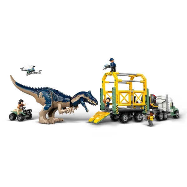 ასაწყობი კონსტრუქცია Lego 76966, Jurassic World Dinosaur Missions: Allosaurus Transport Truck