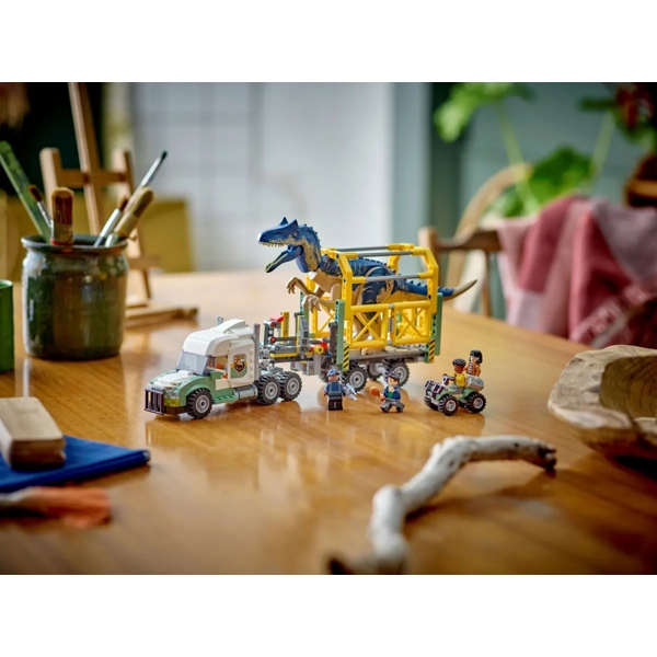 ასაწყობი კონსტრუქცია Lego 76966, Jurassic World Dinosaur Missions: Allosaurus Transport Truck